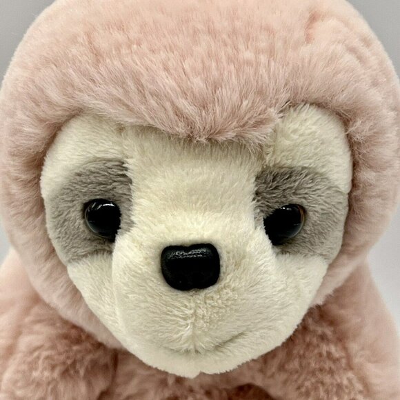 Douglas Cuddle Toys Pokie Sloth Softie Plush Stuffed Animal Rose Gold Pink 9 in - Picture 2 of 10
